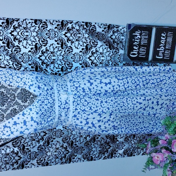 ps style Dresses & Skirts - Blue and white floral A-line dress in a size 14